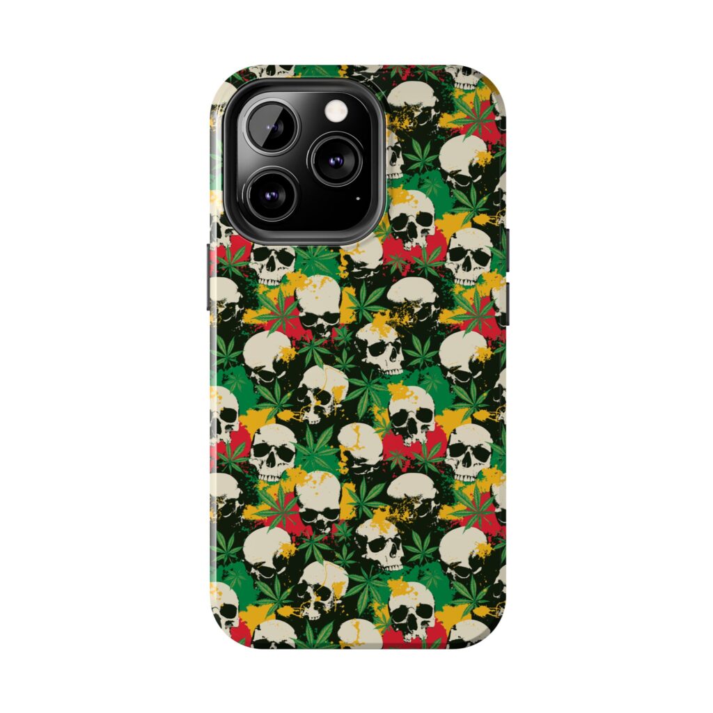 Cannabis Skulls Weed iPhone Case