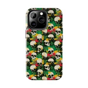 Cannabis Skulls Weed iPhone Case - Image 4