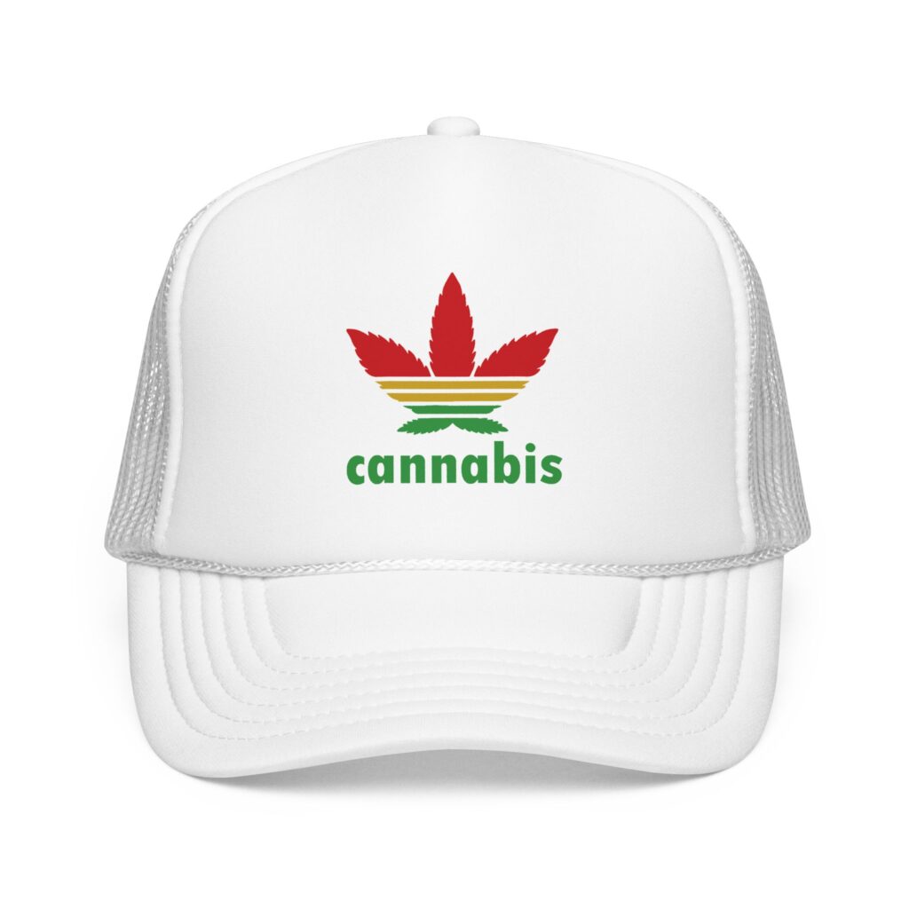 Cannabis Trefoil 420 Trucker Hat