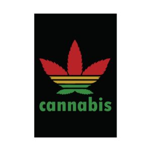 Cannabis Trefoil Weed Poster