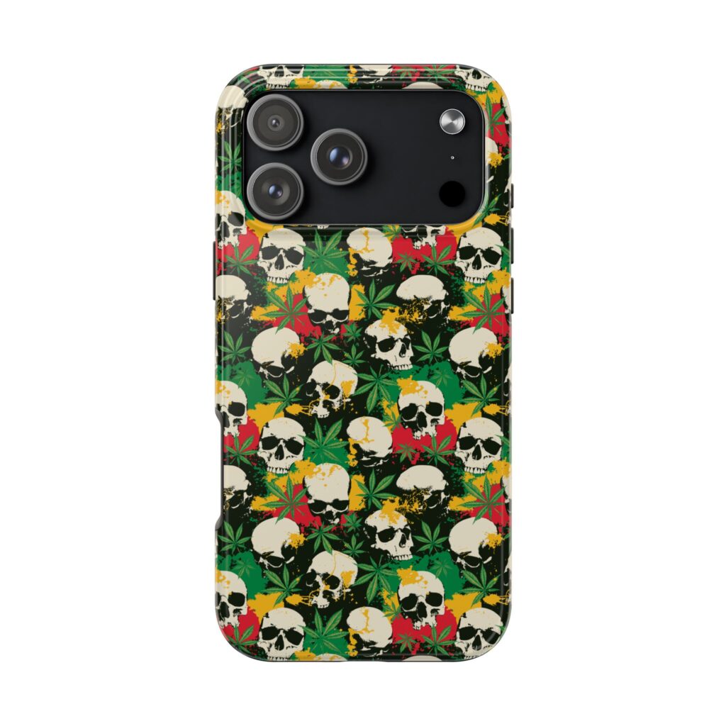Cannabis Skulls Weed iPhone Case