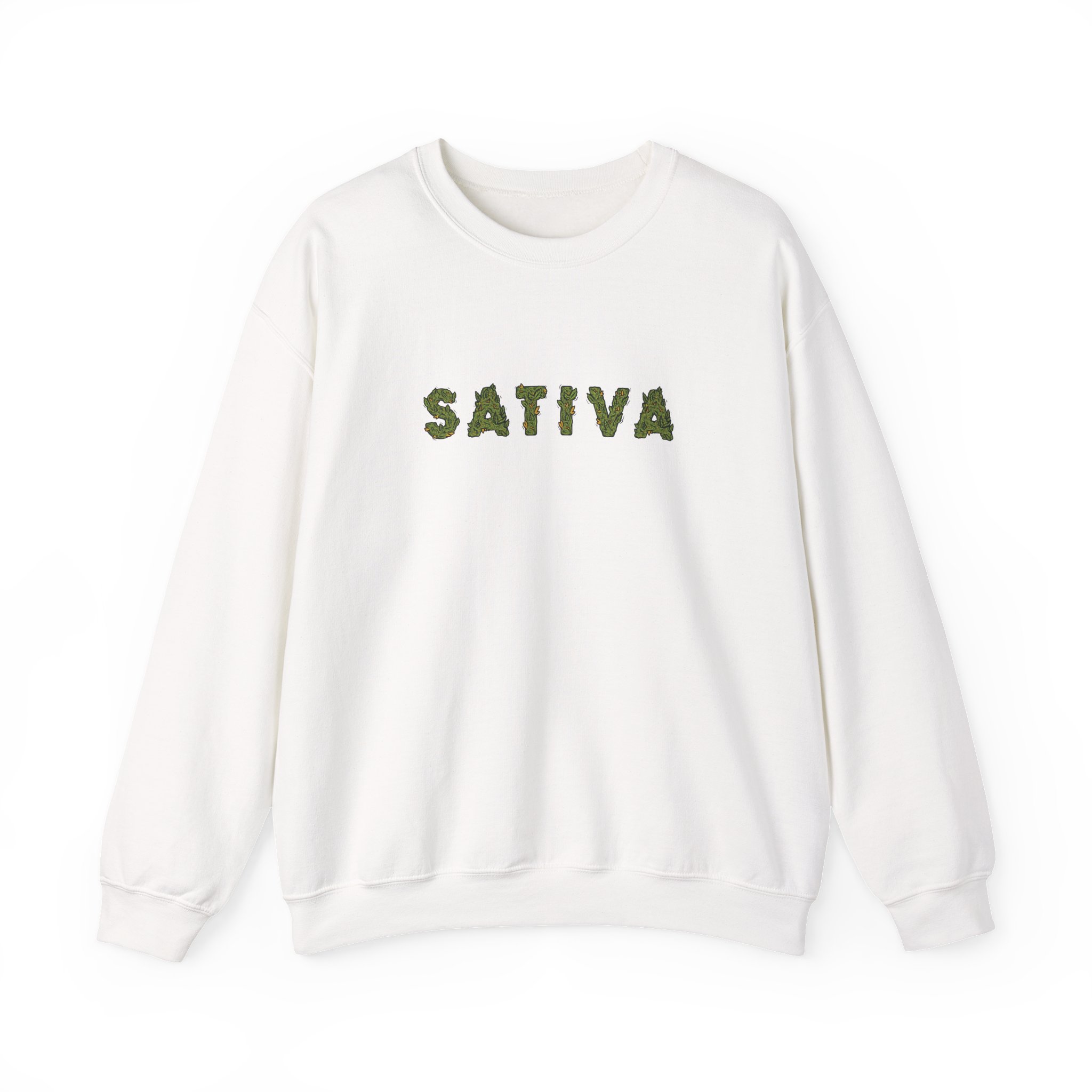 Sativa Flower Graphic Weed Sweatshirt - Image 2