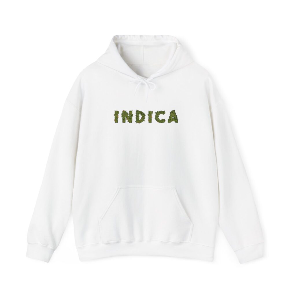 Indica Flower Graphic Weed Hooded Sweatshirt