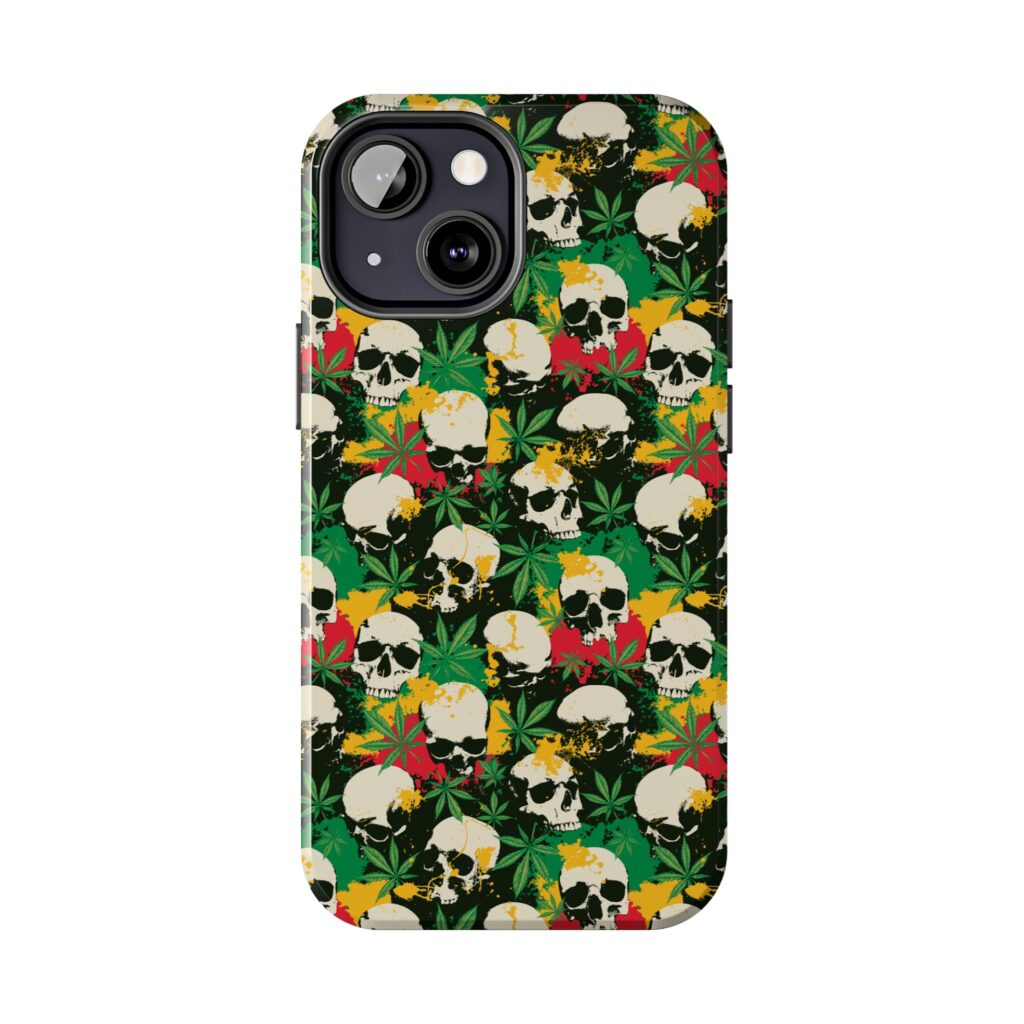 Cannabis Skulls Weed iPhone Case