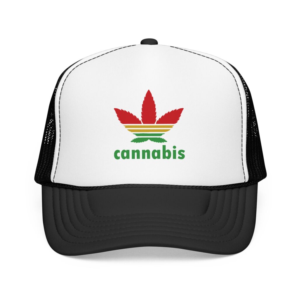 Cannabis Trefoil Weed Trucker Hat