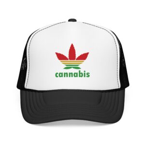 Cannabis Trefoil Weed Trucker Hat