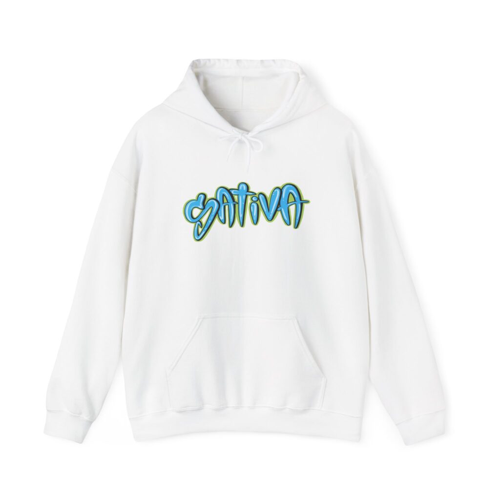 Sativa Graffiti Graphic Weed Hooded Sweatshirt