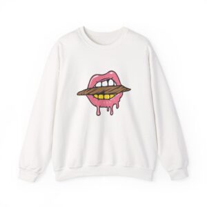 Blunt Lips Graphic 420 Crewneck Sweatshirt