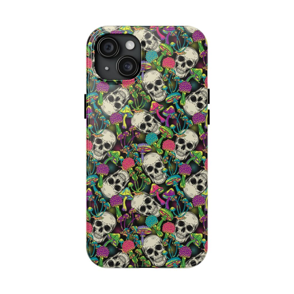 Mushroom Skulls Weed iPhone Case
