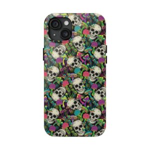Mushroom Skulls Weed iPhone Case - Image 12