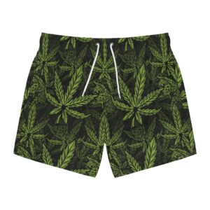 Pot Leaf Weed Swim Trunks