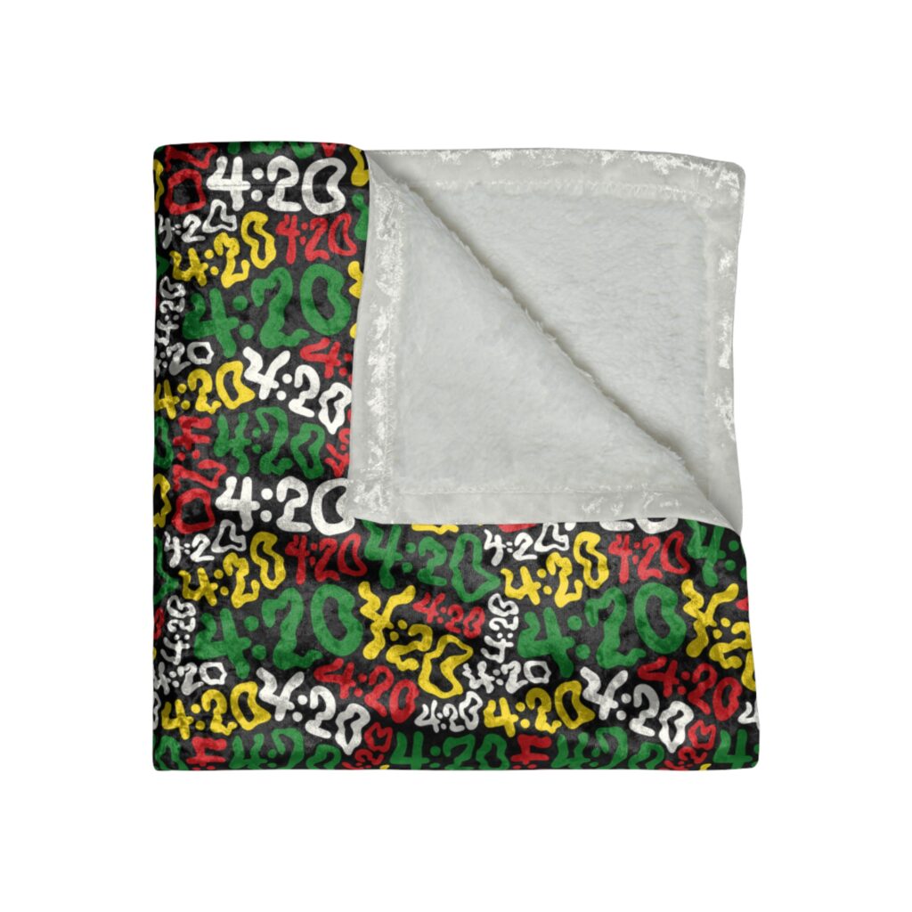 Four Twenty Crushed Velvet Stoner Blanket