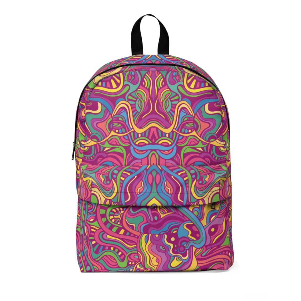Psychedelic Fractal 420 Backpack
