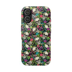 Mushroom Skulls Weed iPhone Case