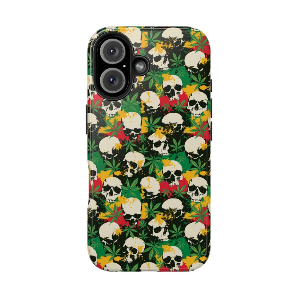 Cannabis Skulls Weed iPhone Case