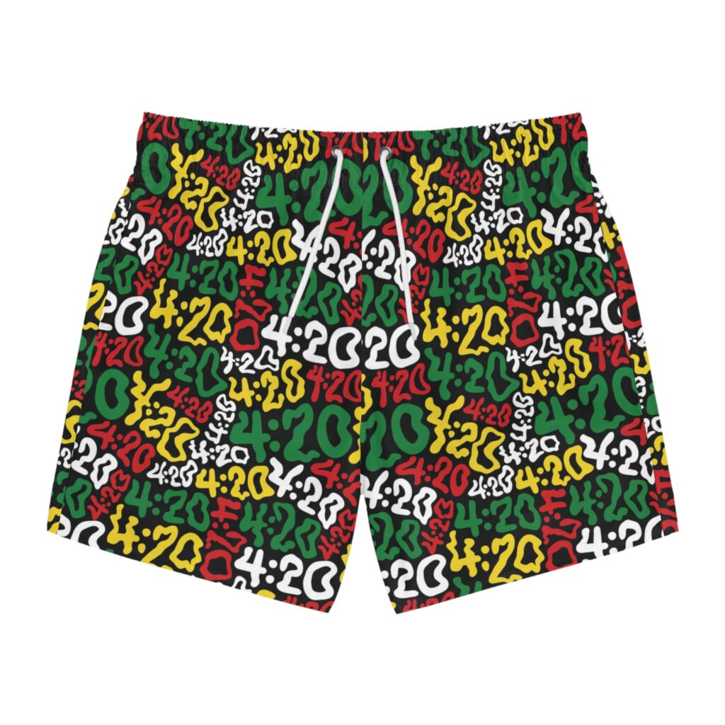 Four Twenty Weed Swim Trunks