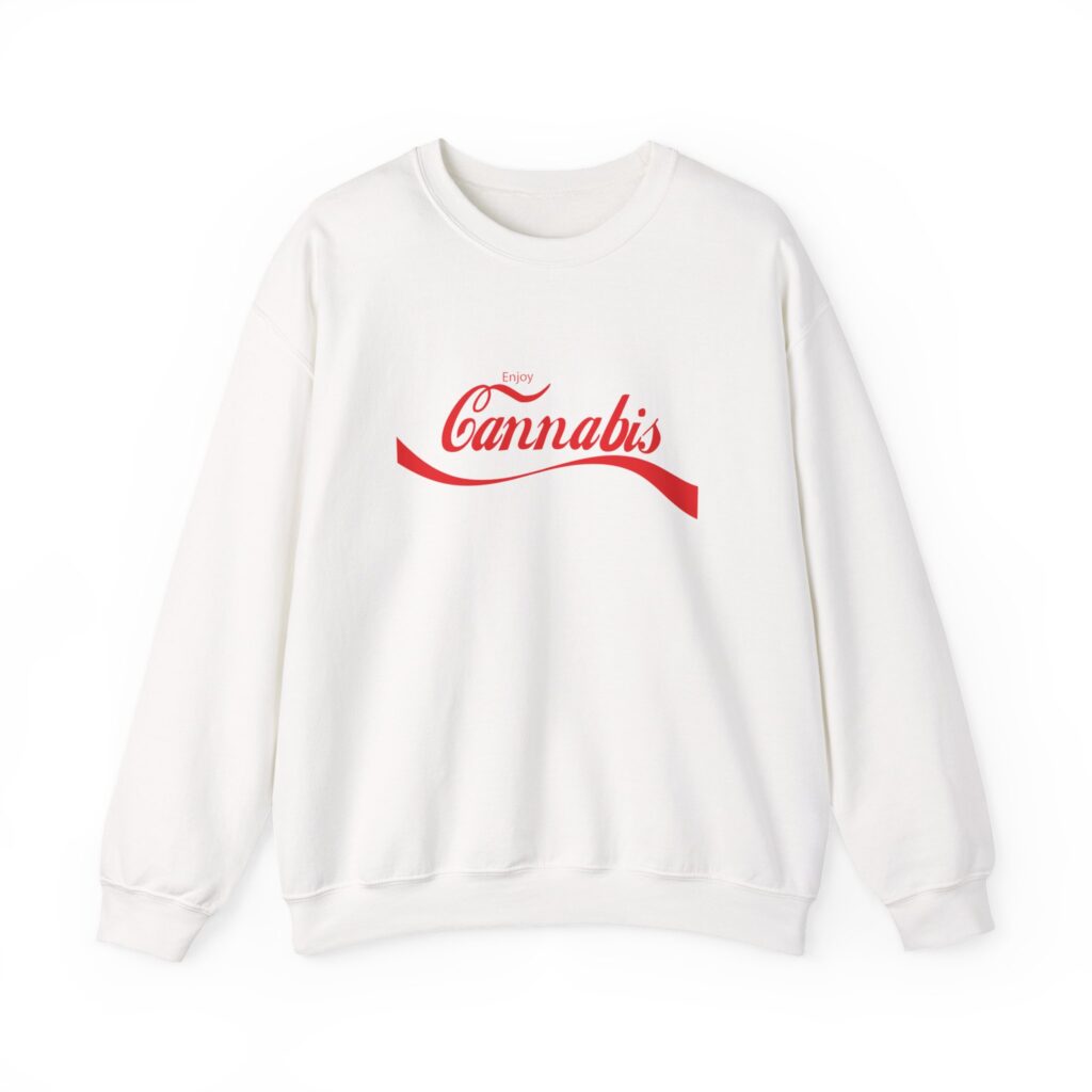 Enjoy Cannabis Funny Stoner Crewneck Sweatshirt