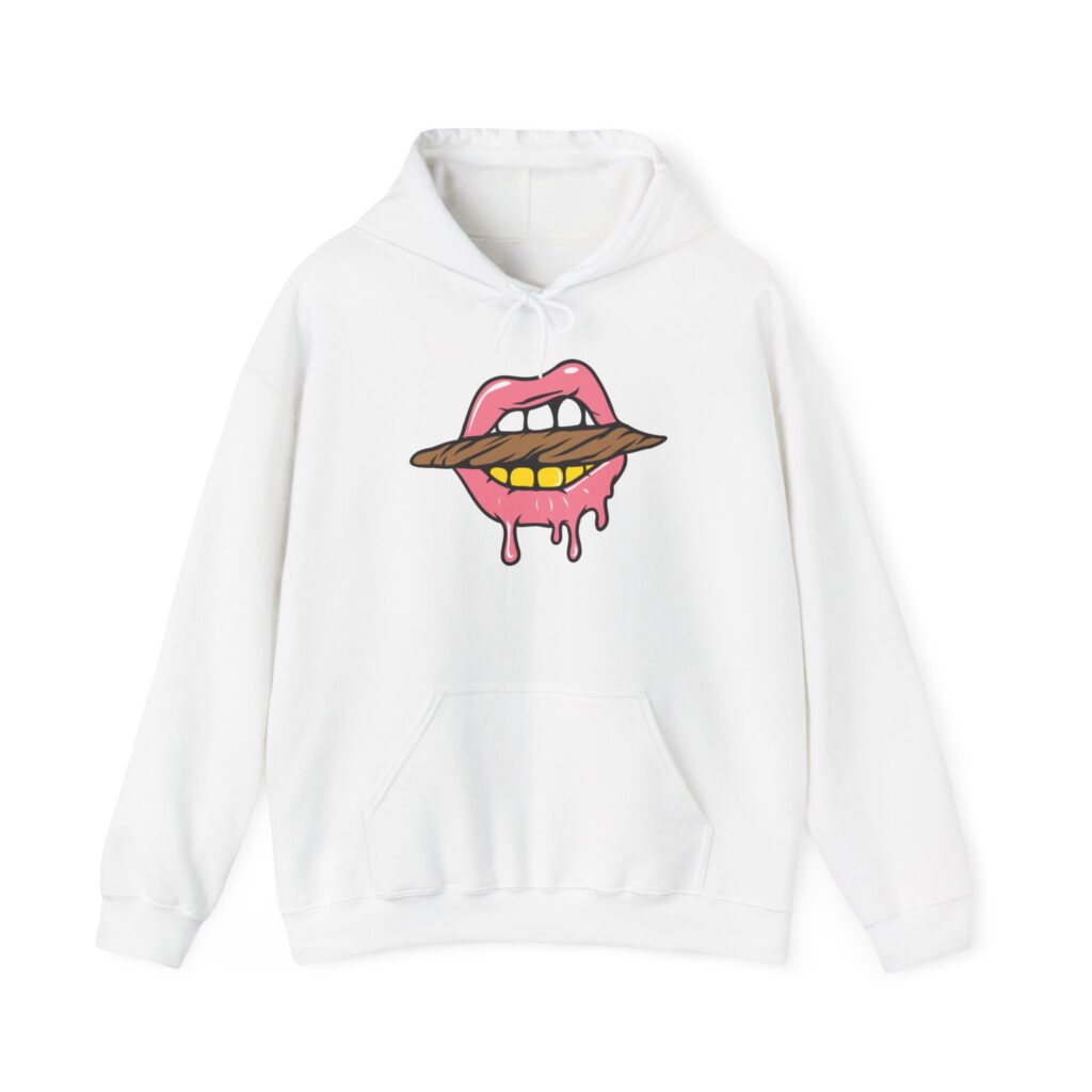 Blunt Lips Graphic 420 Hooded Sweatshirt