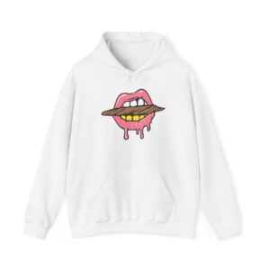 Blunt Lips Graphic 420 Hooded Sweatshirt