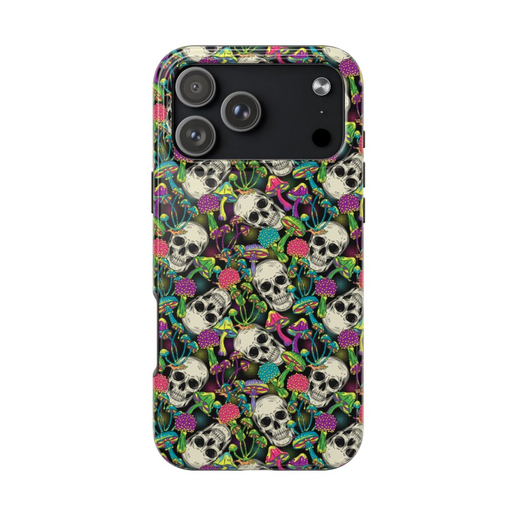 Mushroom Skulls Weed iPhone Case