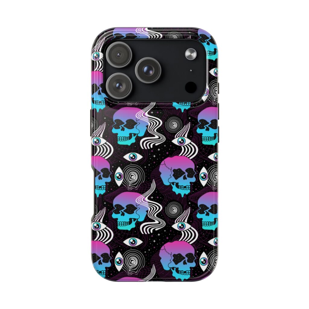 Space Skulls 420 iPhone Case