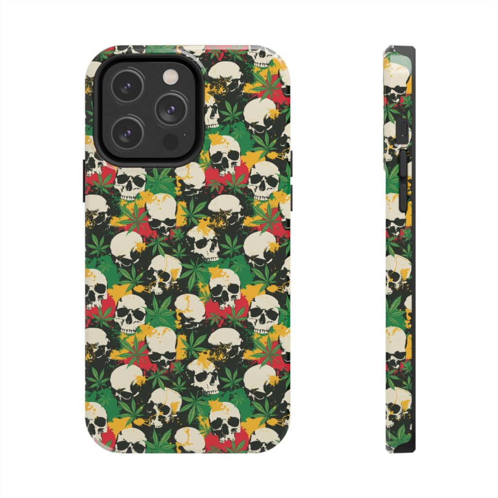 Cannabis Skulls Weed iPhone Case