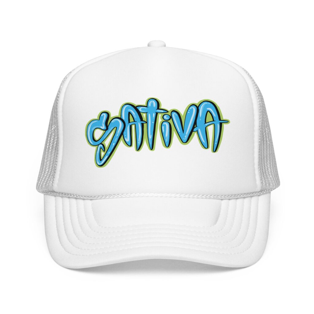 Sativa Graffiti Marijuana Trucker Hat