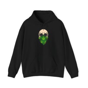 Bandana Skull Graphic Stoner Hoodie