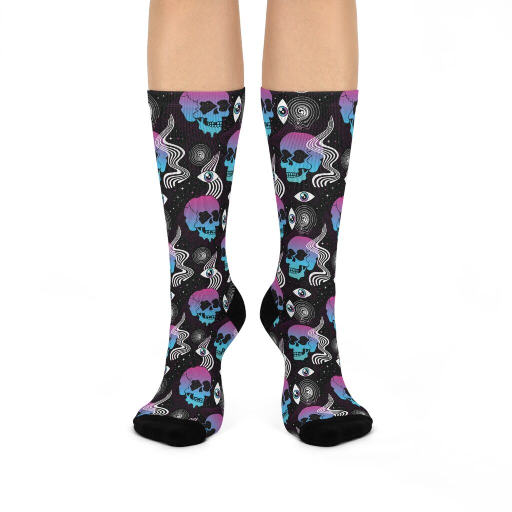 Space Skulls 420 Socks