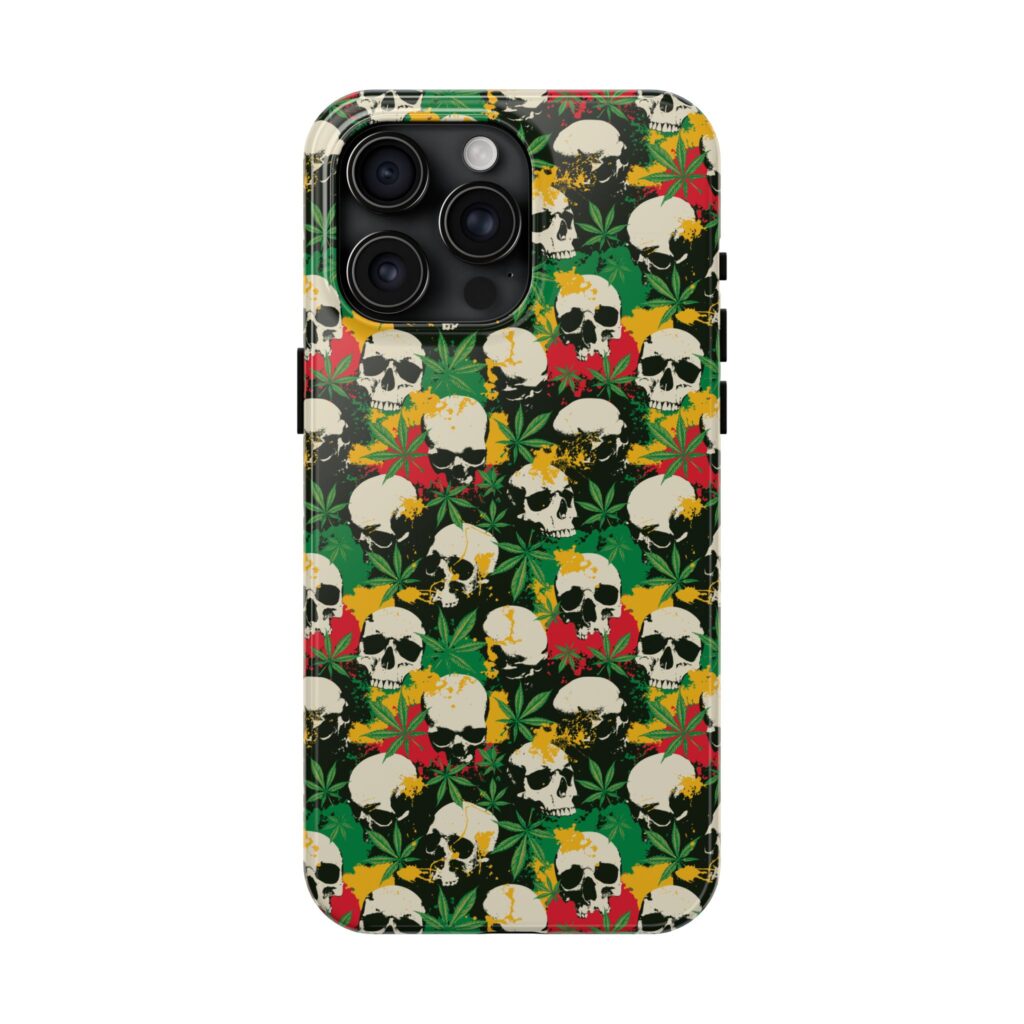 Cannabis Skulls Weed iPhone Case