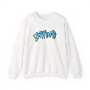 Sativa Graffiti Graphic Stoner Crewneck Sweatshirt
