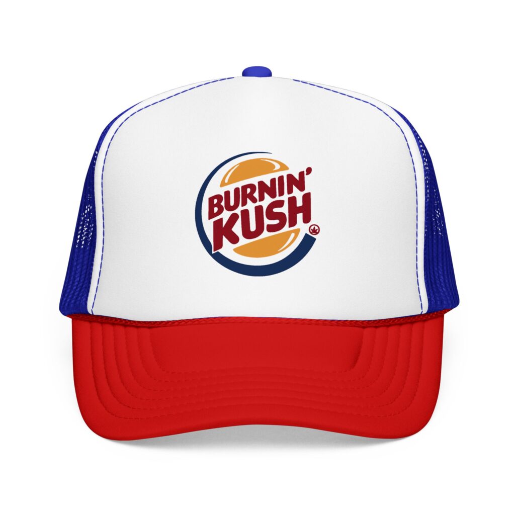 Burnin' Kush Stoner Trucker Hat