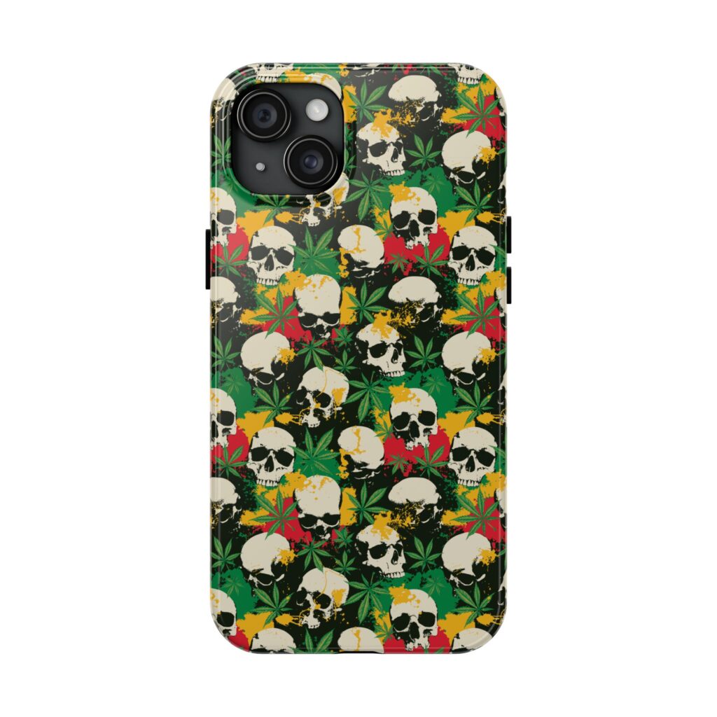 Cannabis Skulls Weed iPhone Case