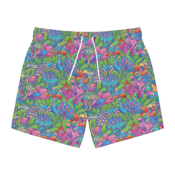 Mushrooms Psychedelic 420 Swim Trunks