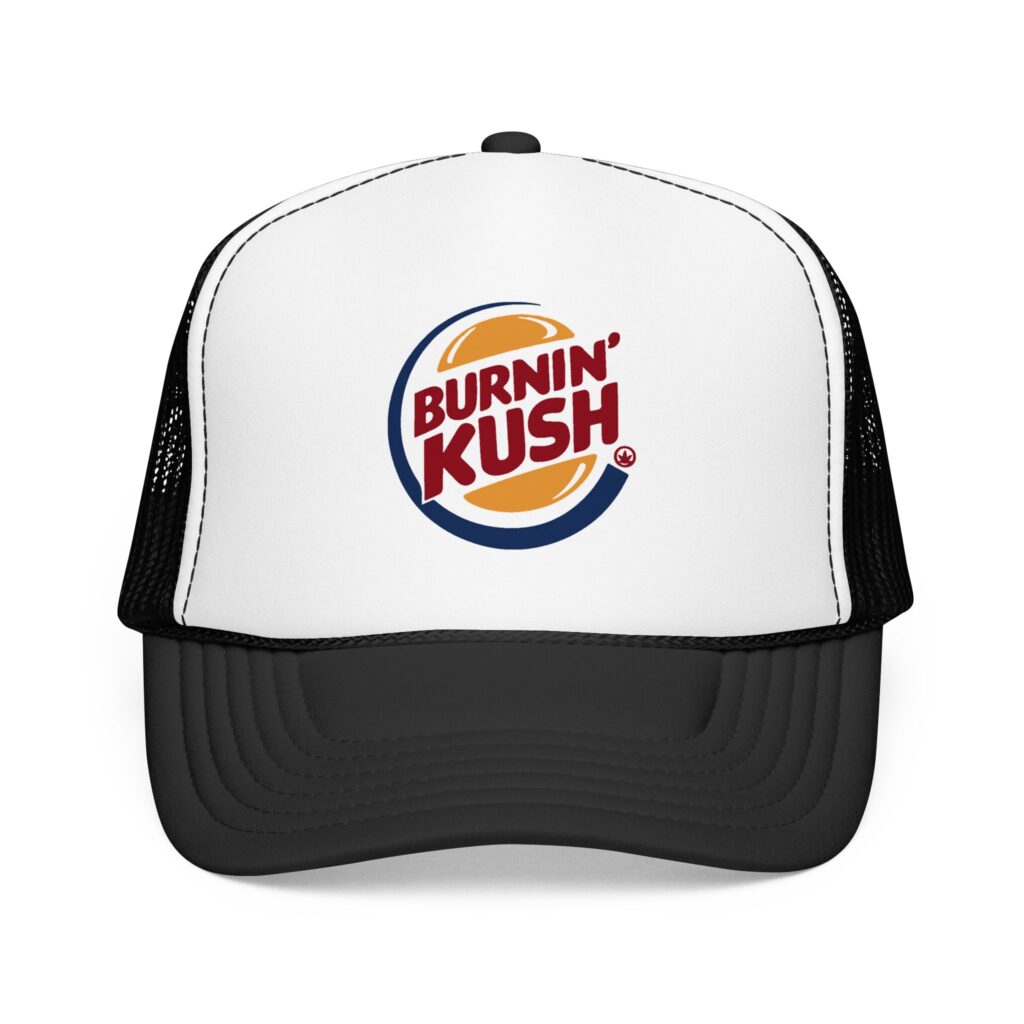 Burnin' Kush Stoner Trucker Hat