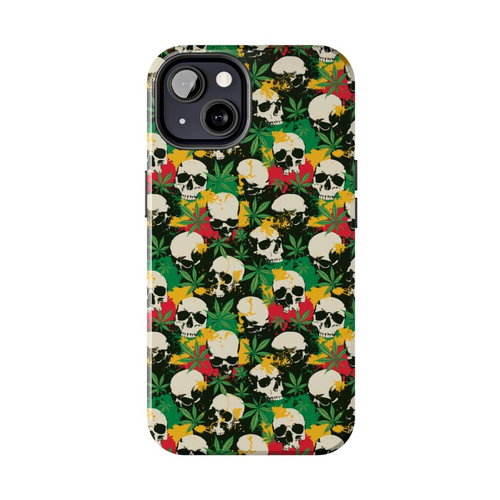 Cannabis Skulls Weed iPhone Case