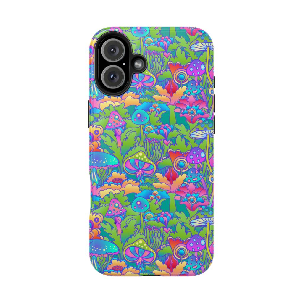 Mushrooms Psychedelic 420 iPhone Case
