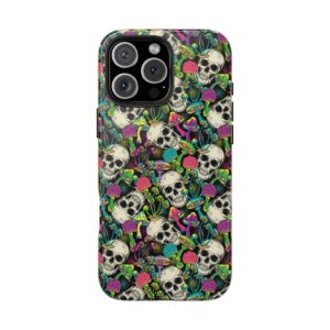 Mushroom Skulls Weed iPhone Case - Image 15