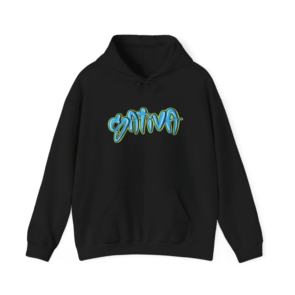 Sativa Graffiti Graphic Weed Hooded Sweatshirt