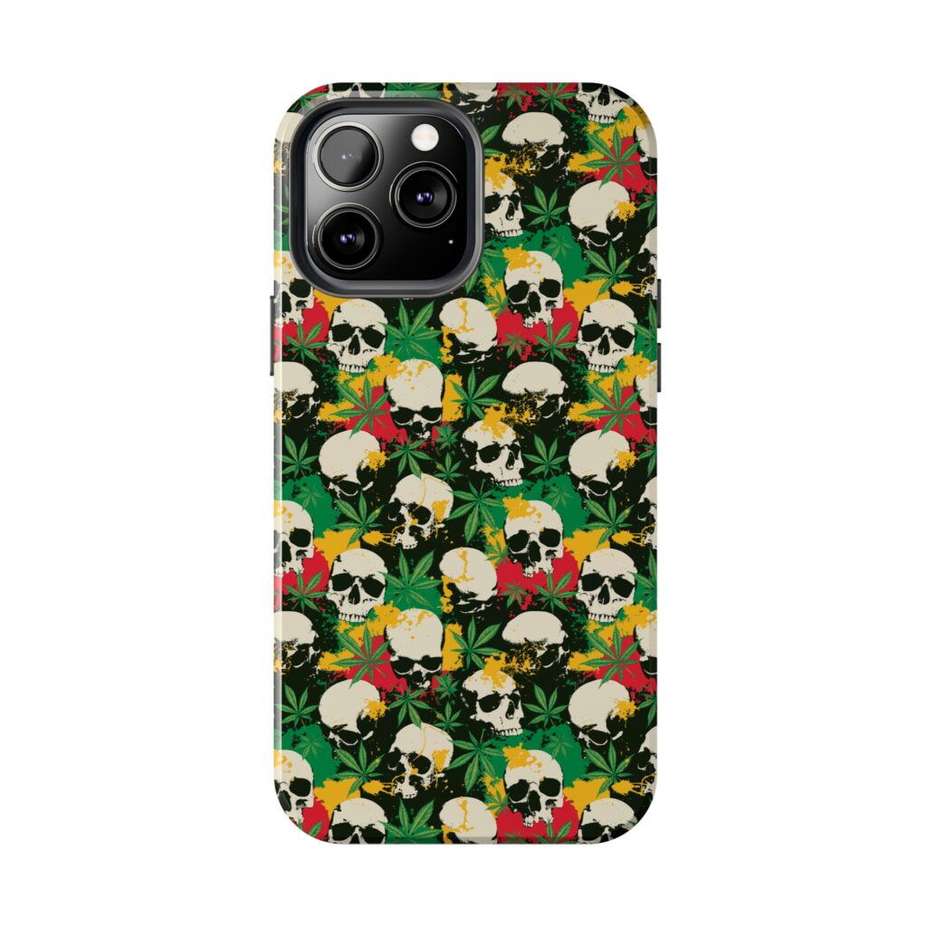 Cannabis Skulls Weed iPhone Case