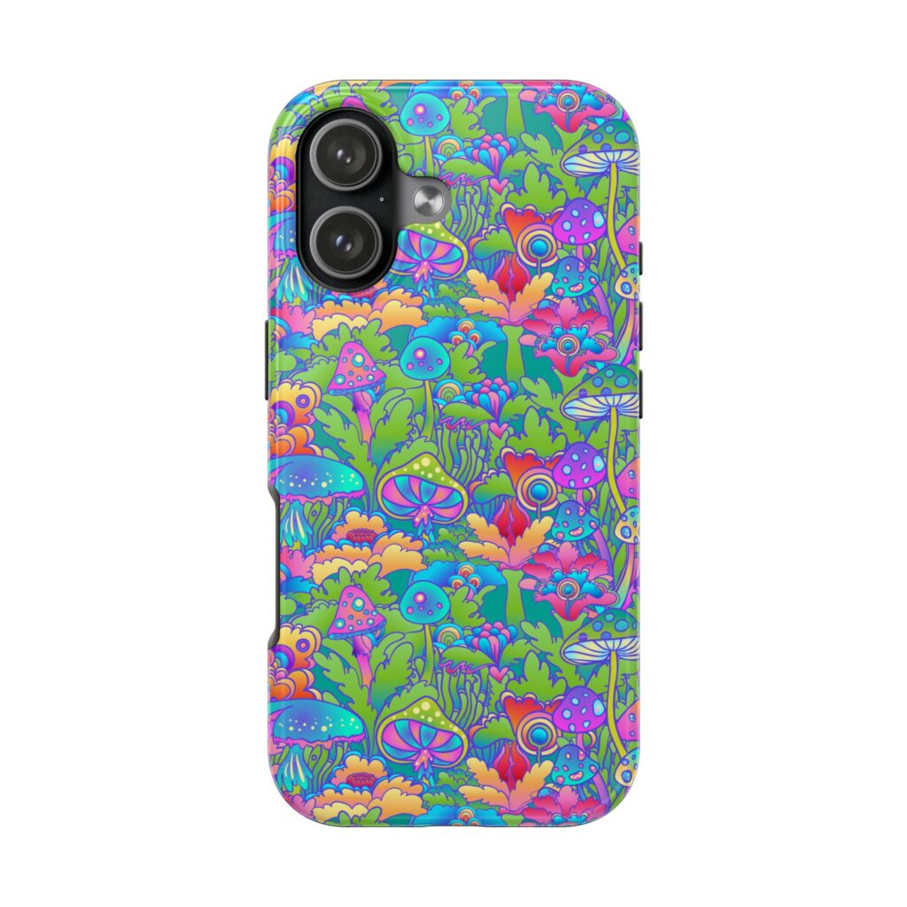 Mushrooms Psychedelic 420 iPhone Case