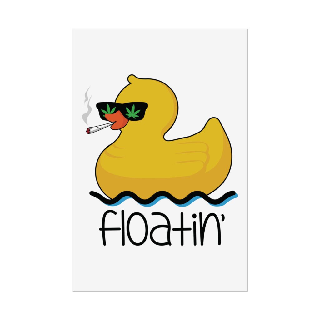 Floatin' Weed Poster