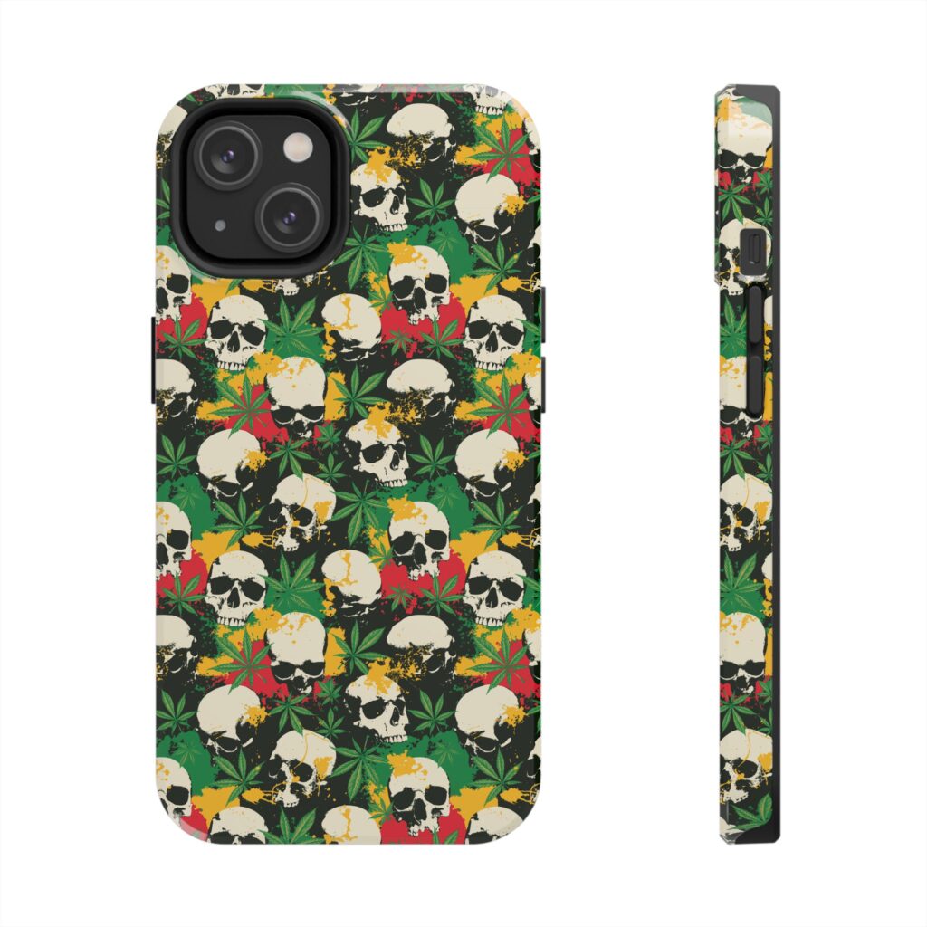 Cannabis Skulls Weed iPhone Case
