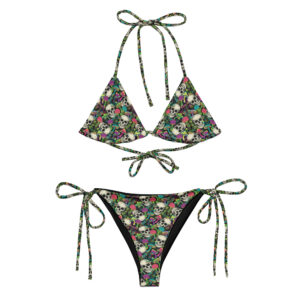 Mushroom Skulls String Stoner Bikini
