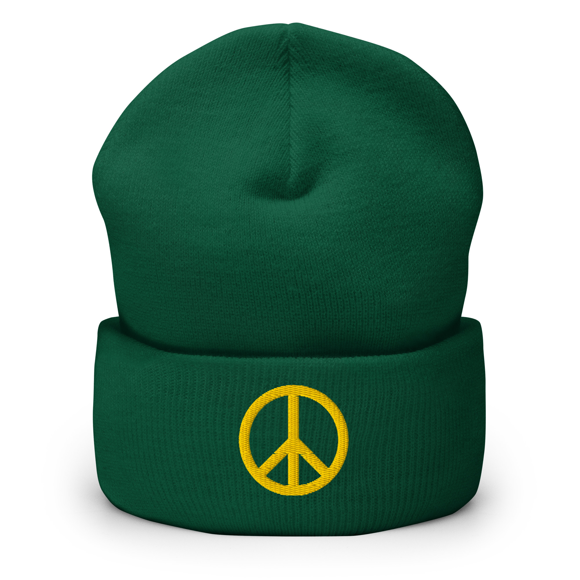 Peace Sign Cuffed Beanie - Image 2