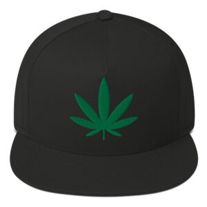 Pot Leaf Snapback Hat - Image 2