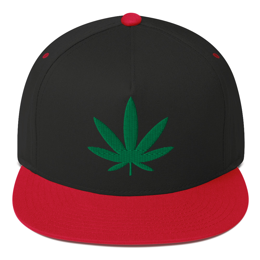 Weed Leaf Snapback Hat - Image 2