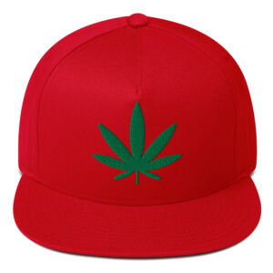 Weed Leaf Snapback Hat