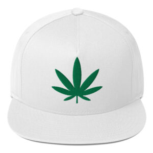 Cannabis Leaf Snapback Hat - Image 2