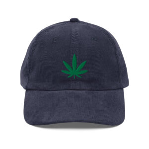 Pot Leaf Corduroy Hat